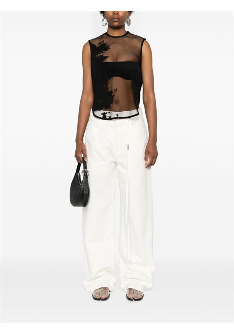 White Claire mid-rise wide-leg jeans ANN DEMEULEMEESTER - women ANN DEMEULEMEESTER | 2401WTR41DFA038004